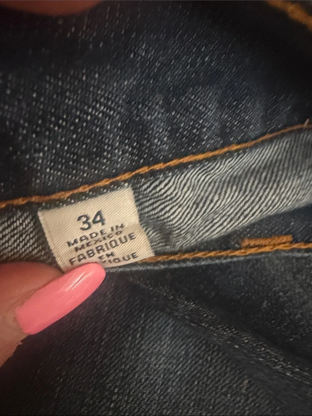 True Religion Straight Jeans in Dark Denim with red Logo Accents